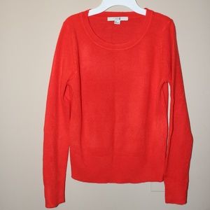 FOREVER 21 Sweater Orange Long Sleeve Pullover S